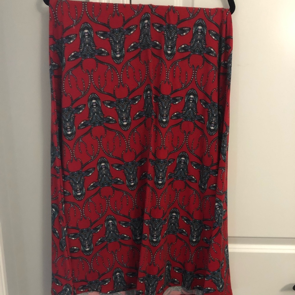 Lularoe xsmall mosaic deer maxi skirt